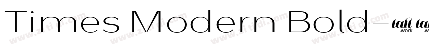 Times Modern Bold字体转换